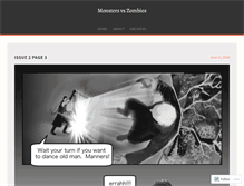 Tablet Screenshot of monstersvszombies.com